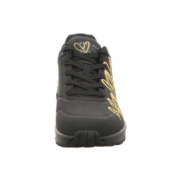 Dámska rekreačná obuv SKECHERS Uno Golden Heart black gold