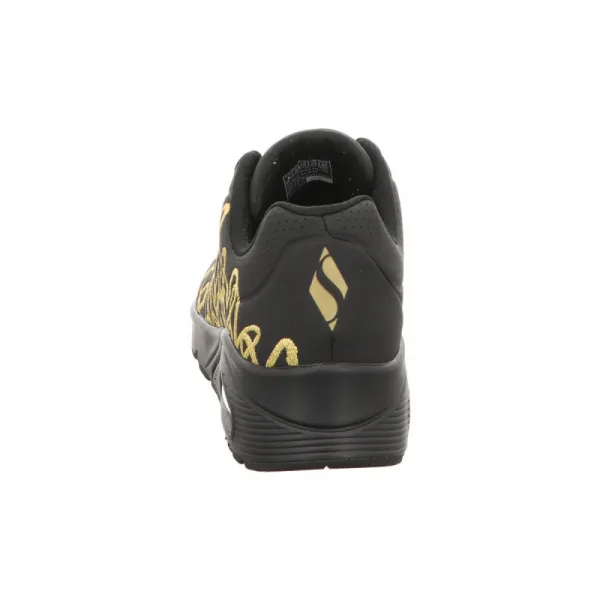 Dámska rekreačná obuv SKECHERS Uno Golden Heart black gold