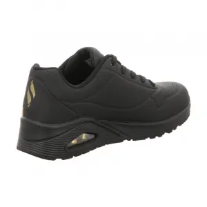 Dámska rekreačná obuv SKECHERS Uno Golden Heart black gold