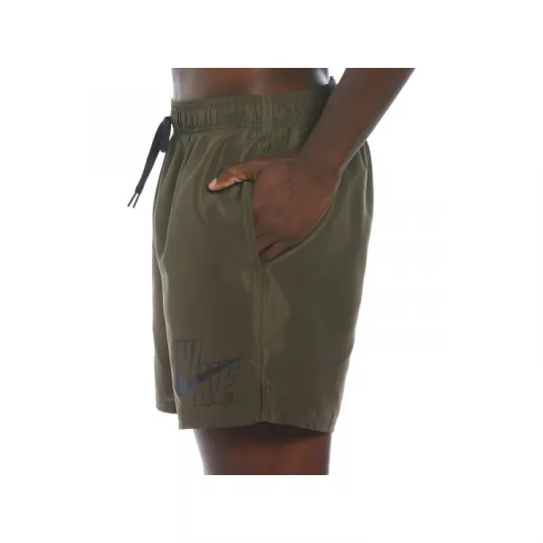 Pánske plavky NIKE SWIM NIKE LOGO LAP 5 inch UNIVER-CARGO KHAKI
