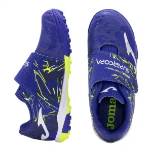 Chlapčenské futbalové kopačky turfy JOMA Super Copa 2403 K TF royal blue