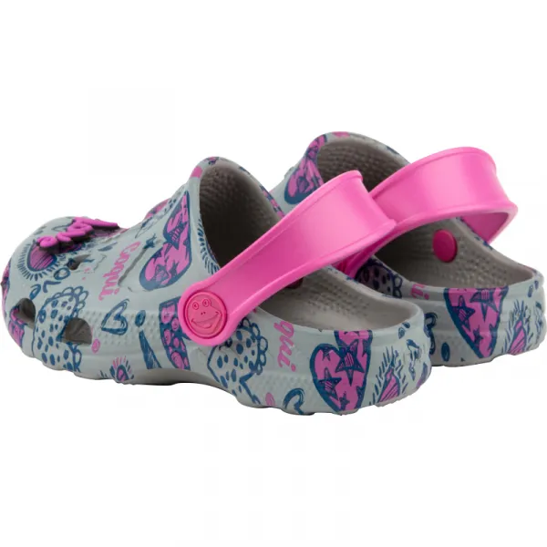 Dievčenské kroksy (rekreačná obuv) COQUI Little Frog + Amulet grey fuchsia