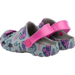Dievčenské kroksy (rekreačná obuv) COQUI Little Frog + Amulet grey fuchsia