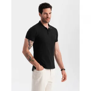 Pánske tričko s krátkym rukávom s v-výstrihom OMBRE T-shirt OM-POBS-0100 V-1 black