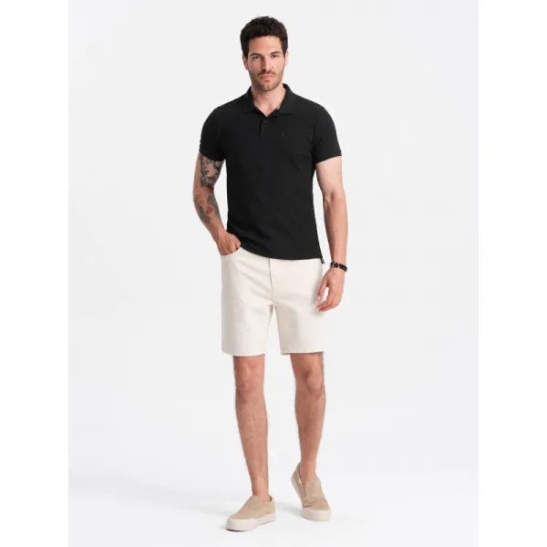Pánske tričko s krátkym rukávom s v-výstrihom OMBRE T-shirt OM-POBS-0100 V-1 black
