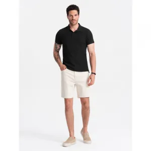 Pánske tričko s krátkym rukávom s v-výstrihom OMBRE T-shirt OM-POBS-0100 V-1 black