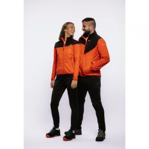 Dámska turistická mikina so zipsom EVERETT FleeCa W red