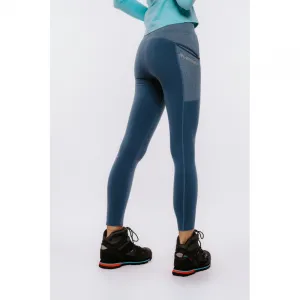 Dámske turistické zateplené legíny EVERETT RUNNA II blue