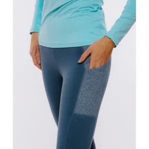 Dámske turistické zateplené legíny EVERETT RUNNA II blue
