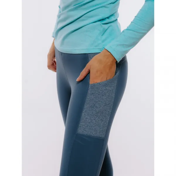 Dámske turistické zateplené legíny EVERETT RUNNA II blue
