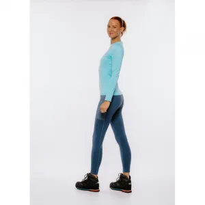 Dámske turistické zateplené legíny EVERETT RUNNA II blue