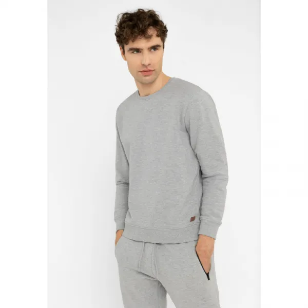 Pánska mikina VOLCANO B-ANDY-702M-GREY MEL