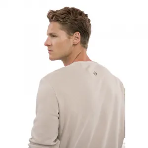 Pánske tričko s dlhým rukávom VOLCANO L-KROTI-101-CREAM