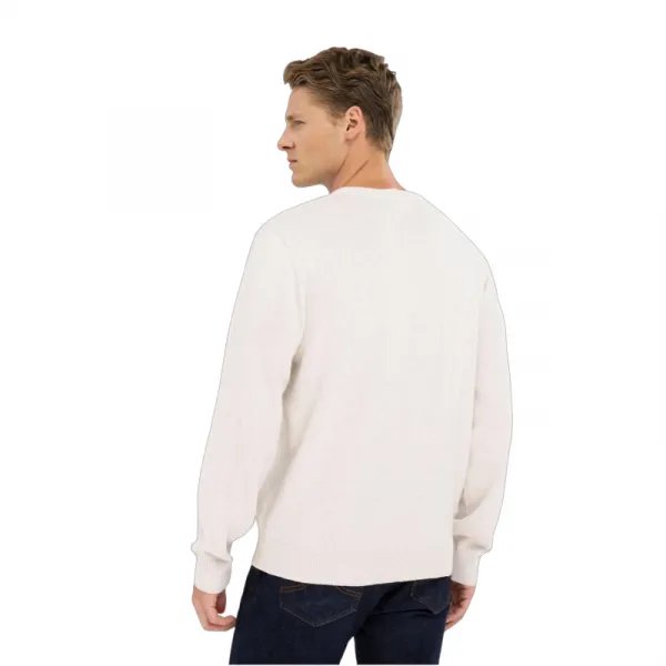 Pánsky sveter VOLCANO S-STIG-101M-CREAM MEL