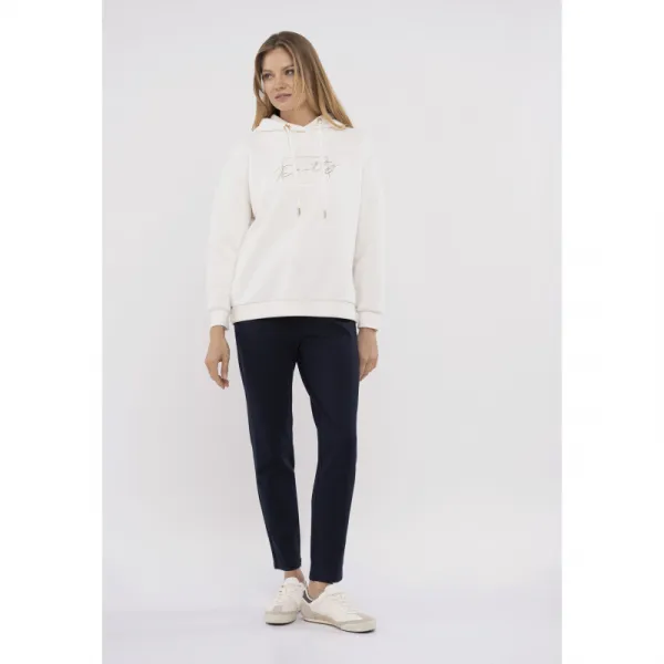 Dámska mikina s kapucňou VOLCANO B-FUNDY-101-CREAM