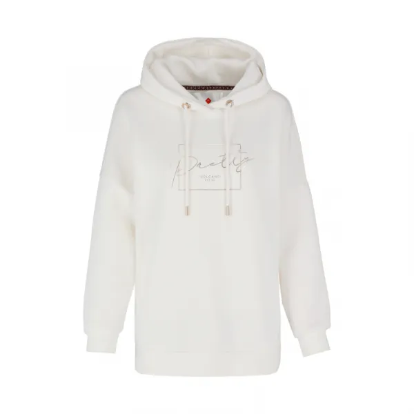 Dámska mikina s kapucňou VOLCANO B-FUNDY-101-CREAM
