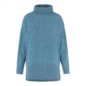 Dámsky sveter VOLCANO S-HEBE-601M-BLUE MEL