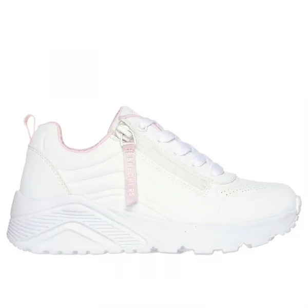 Dievčenská rekreačná obuv SKECHERS Uno Lite Easy Zip white