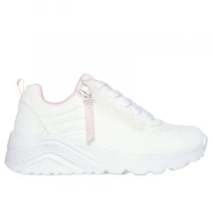 Dievčenská rekreačná obuv SKECHERS Uno Lite Easy Zip white