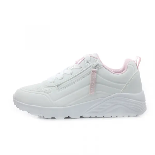 Dievčenská rekreačná obuv SKECHERS Uno Lite Easy Zip white