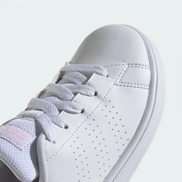 Dievčenská rekreačná obuv ADIDAS Advantage Court Jr cloud white clear pink clear pink