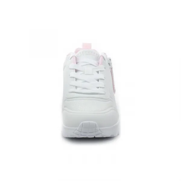Dievčenská rekreačná obuv SKECHERS Uno Lite Easy Zip white