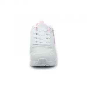 Dievčenská rekreačná obuv SKECHERS Uno Lite Easy Zip white