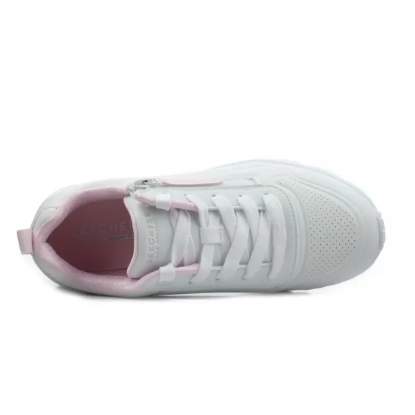 Dievčenská rekreačná obuv SKECHERS Uno Lite Easy Zip white