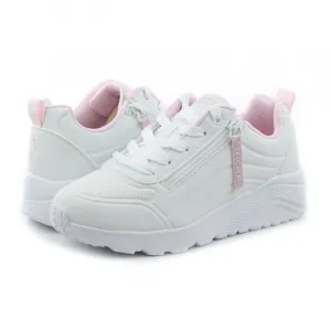 Dievčenská rekreačná obuv SKECHERS Uno Lite Easy Zip white