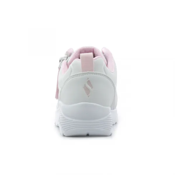 Dievčenská rekreačná obuv SKECHERS Uno Lite Easy Zip white