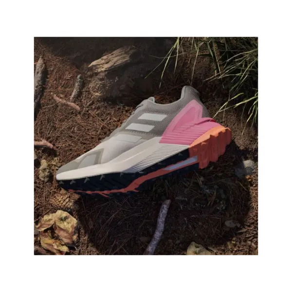 Dámska bežecká trailová obuv ADIDAS Terrex Soulstride putty mauve grey one pink fusion