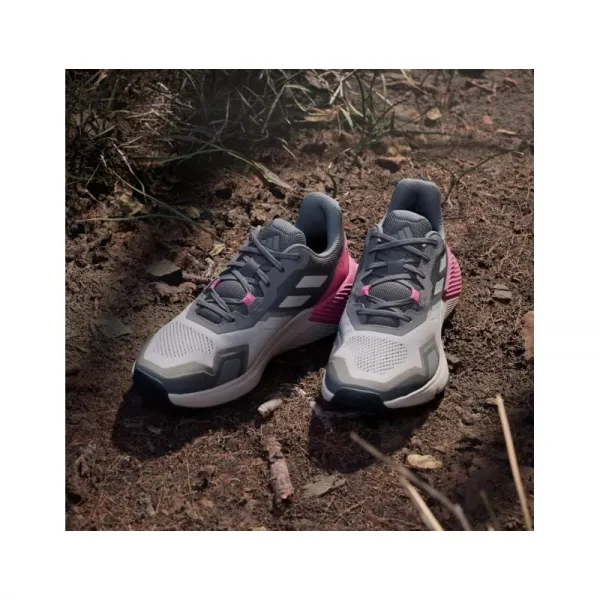 Dámska bežecká trailová obuv ADIDAS Terrex Soulstride putty mauve grey one pink fusion