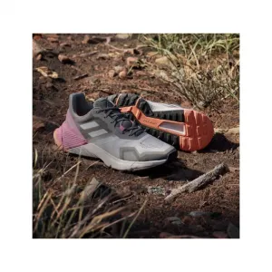 Dámska bežecká trailová obuv ADIDAS Terrex Soulstride putty mauve grey one pink fusion
