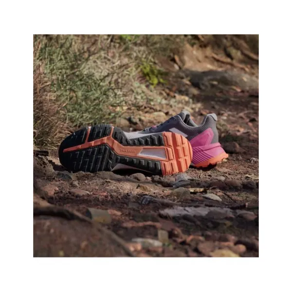Dámska bežecká trailová obuv ADIDAS Terrex Soulstride putty mauve grey one pink fusion