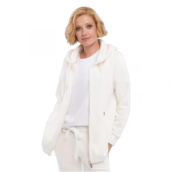 Dámska zateplená mikina so zipsom VOLCANO B-FLOFI-101-CREAM