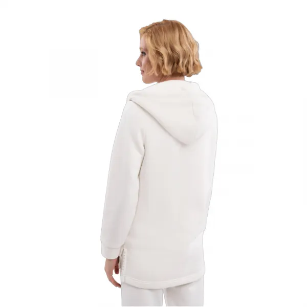 Dámska zateplená mikina so zipsom VOLCANO B-FLOFI-101-CREAM