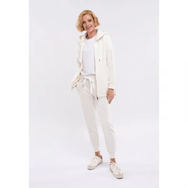 Dámska zateplená mikina so zipsom VOLCANO B-FLOFI-101-CREAM