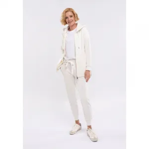 Dámska zateplená mikina so zipsom VOLCANO B-FLOFI-101-CREAM