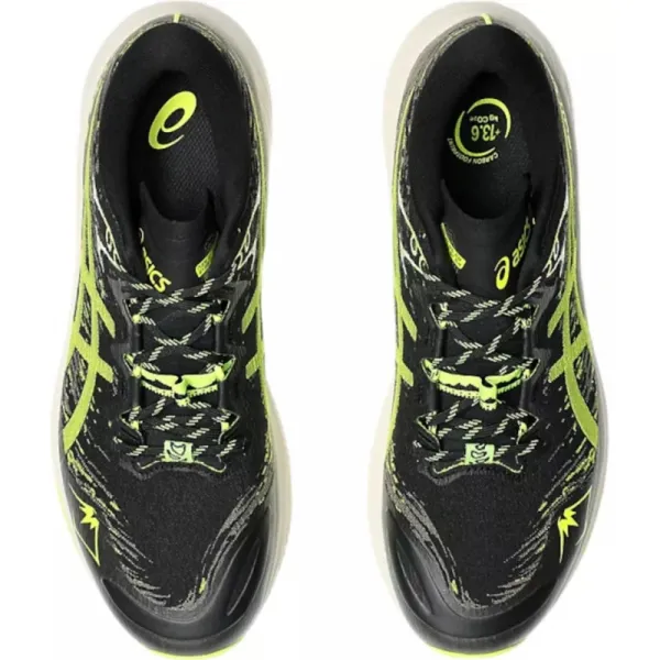 Pánska bežecká trailová obuv ASICS Fuji Lite 5 black safety yellow