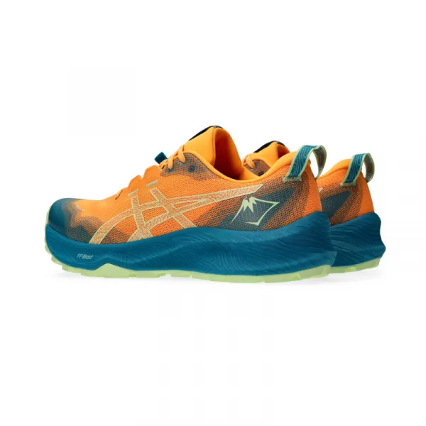 Pánska bežecká trailová obuv ASICS Gel Trabuco 12 stadium orange cool matcha
