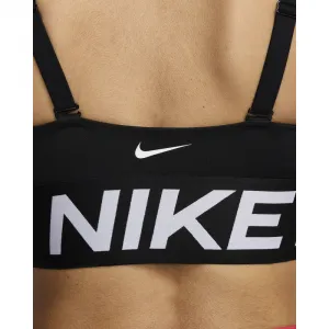 Dámska tréningová športová podprsenka NIKE PRO W NP INDY PLUNGE BRA BOLD-010 BLACK WHITE WHITE