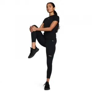 Dámske legíny NIKE PRO W NP DF MR 7 8 TIGHT TT-010 BLACK IRON GREY WHITE WHITE