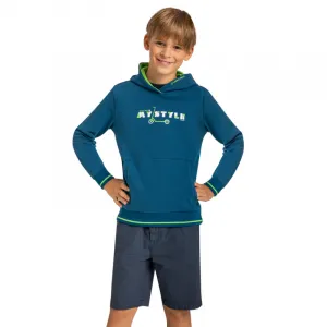 Chlapčenská mikina s kapucňou VOLCANO B-STYLE JUNIOR 613 BLUE DARK