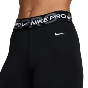Dámske legíny NIKE PRO W NP DF MR 7 8 TIGHT TT-010 BLACK IRON GREY WHITE WHITE