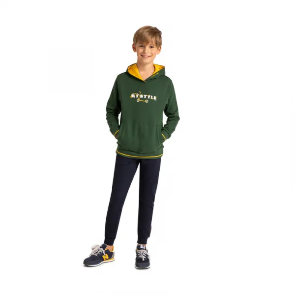 Chlapčenská mikina s kapucňou VOLCANO B-STYLE JUNIOR 300 GREEN