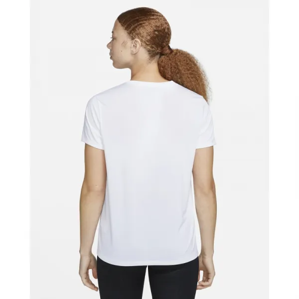 Dámske tréningové tričko s krátkym rukávom NIKE W NK DF RLGD SS TEE-100 WHITE BLACK