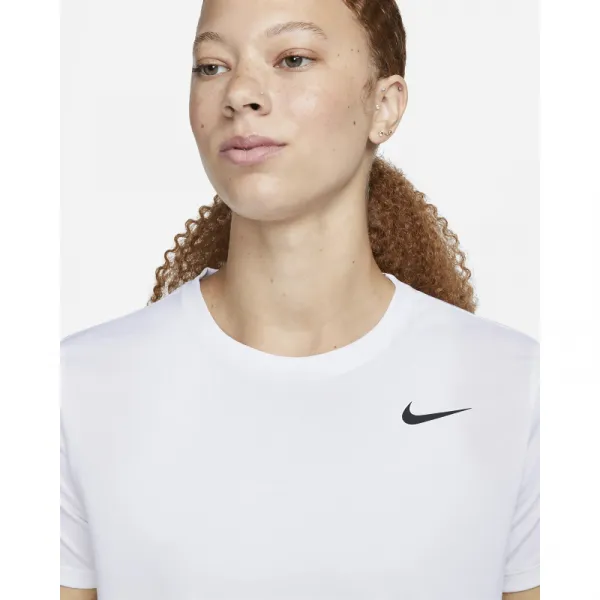 Dámske tréningové tričko s krátkym rukávom NIKE W NK DF RLGD SS TEE-100 WHITE BLACK