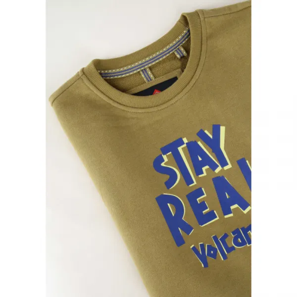Chlapčenská mikina VOLCANO B-ANDY JUNIOR 306 OLIVE