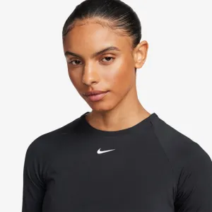 Dámske tréningové tričko s dlhým rukávom NIKE PRO DF 365 CROP LS-010 BLACK WHITE