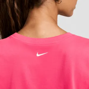 Dámske tréningové tričko s krátkym rukávom NIKE PRO W SS CRP TEE FA24-629 ASTER PINK